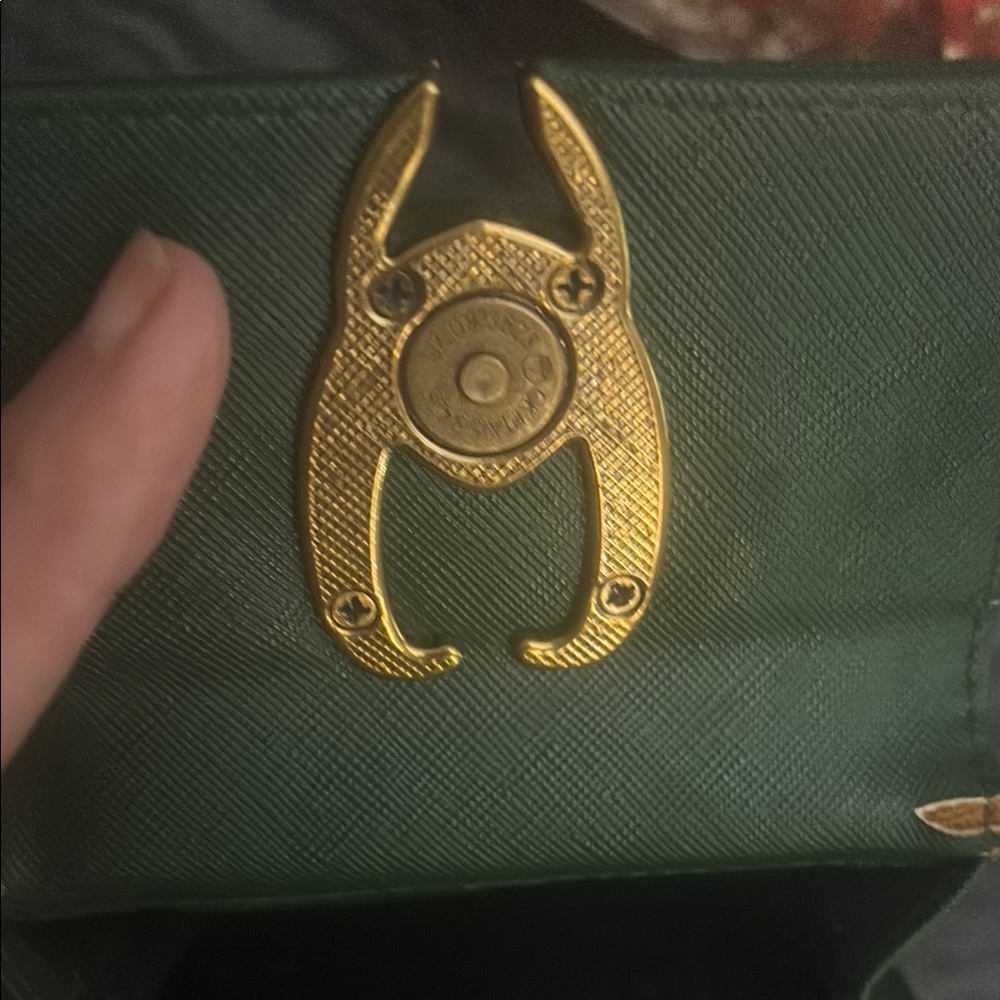 Loungefly Marvel Loki Green and Black Wallet with Gold Accent - Picture 6 of 10